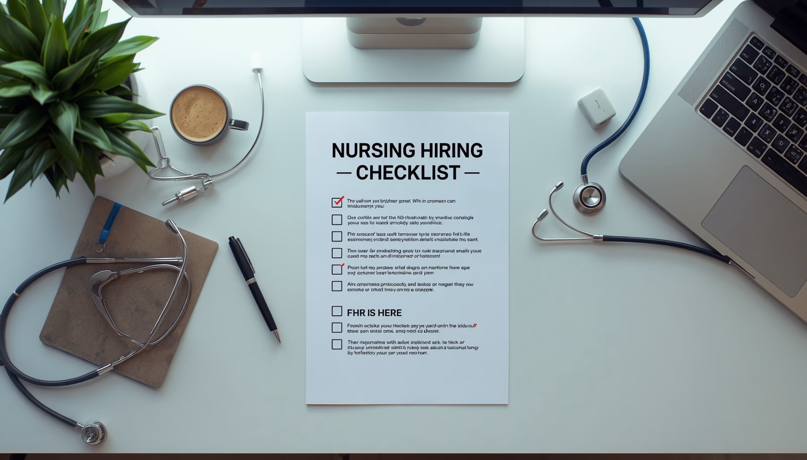 Nursing hiring checklist